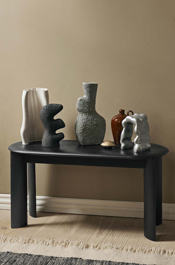 Διακοσμητικό βάζο ferm LIVING Yara Vase S 1104268185 μαύρο AA00