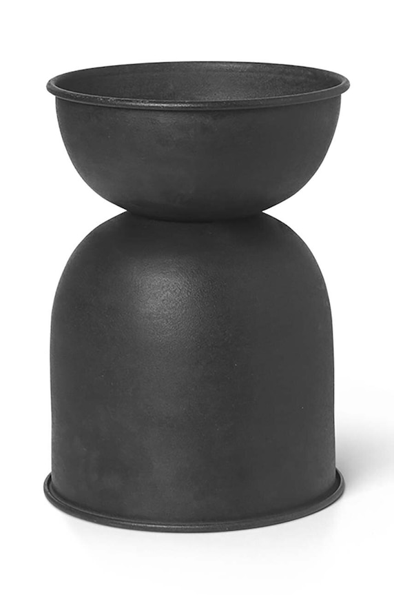 Горщик ferm LIVING Hourglass Pot XS 100709629 чорний AA00