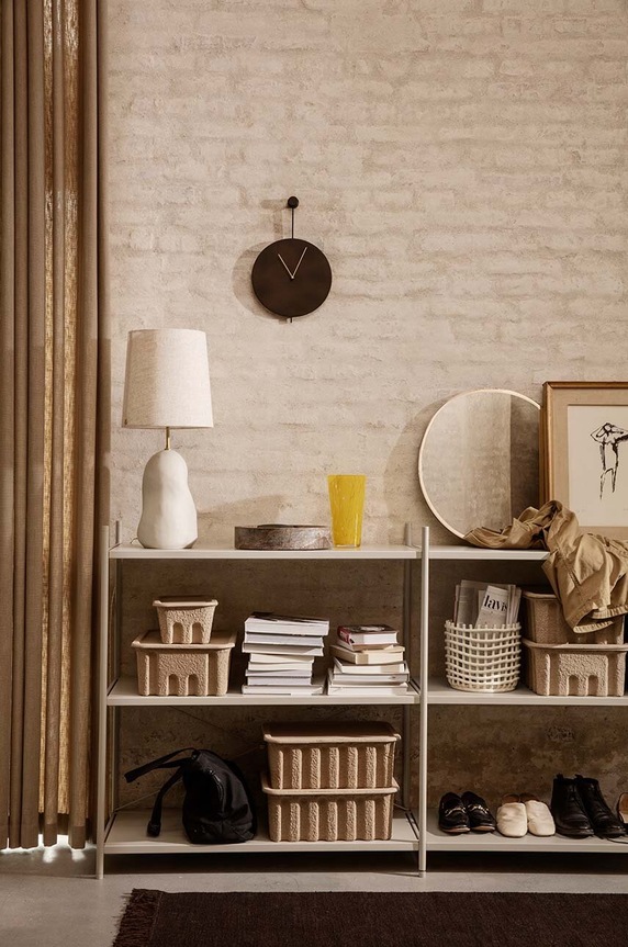 Ferm Living pudełko do przechowywania Paper Pulp Box L 2-pack beżowy 100313315