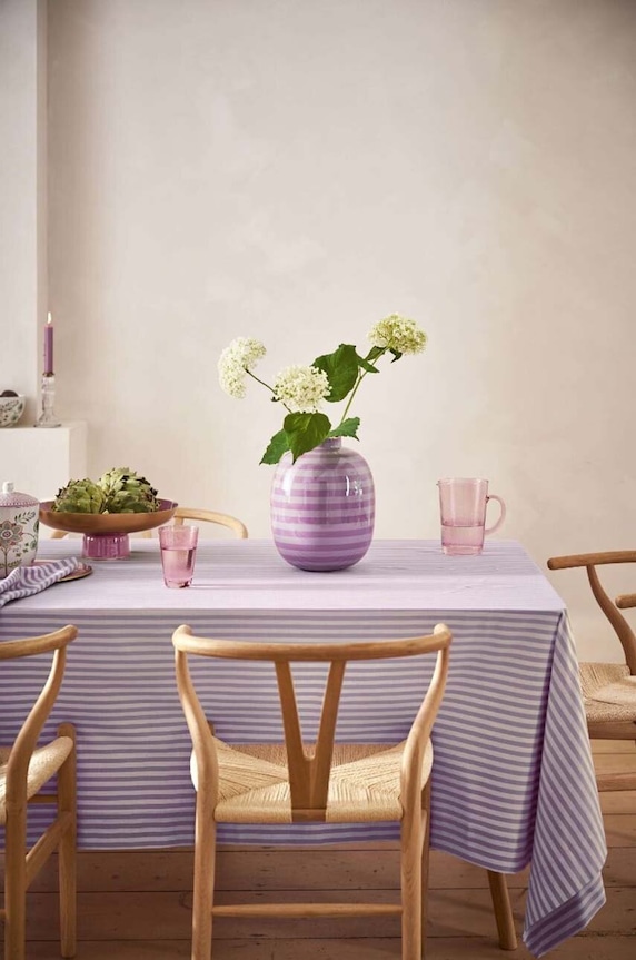 Pip Studio dekor váza Stripes Lilac 51102077 többszínű AA00
