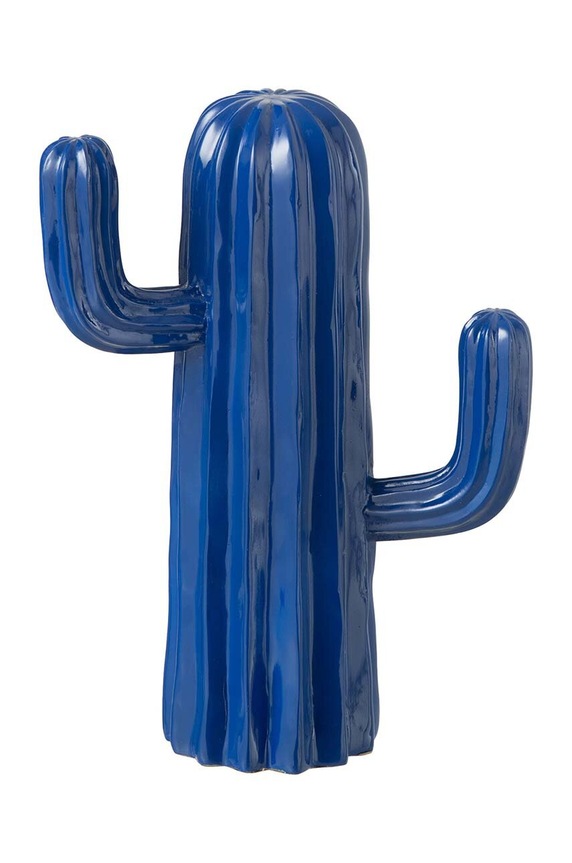 J-Line dekoracja Cactus niebieski 40536.