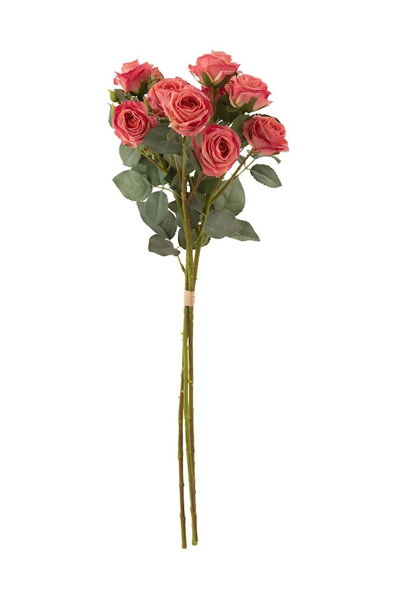 J-Line buchet artificial Bouquet Rose 12-pack multicolor 43833