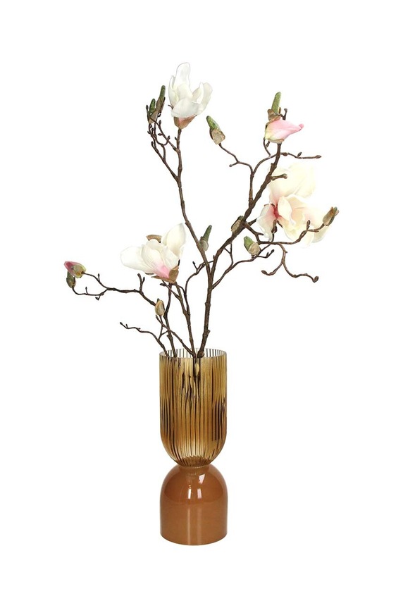 Διακοσμητικό βάζο κίτρινο KAL.4061