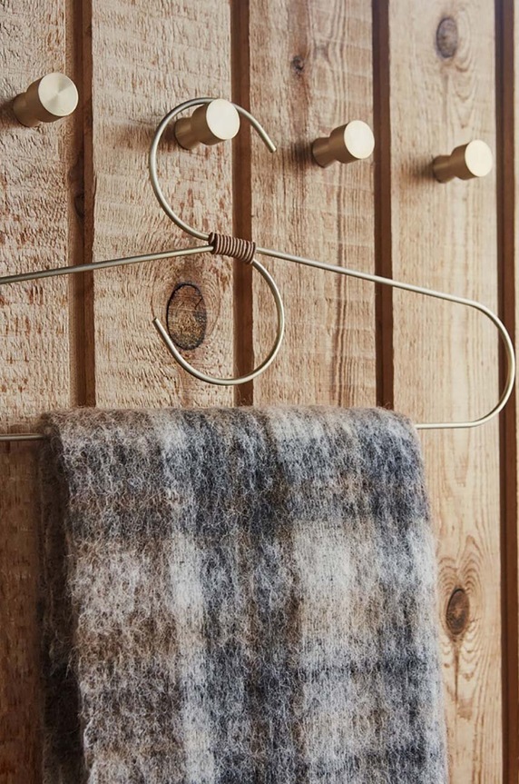 Zidna vješalica OYOY Pin Hook/Knob 2-pack 10601 zlatna AA00