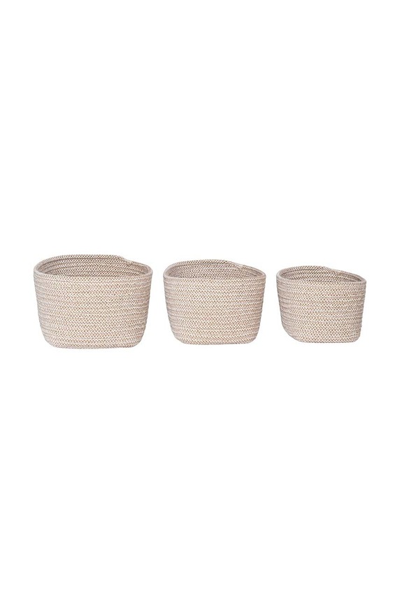 Σετ από καλάθια αποθήκευσης House Nordic Cadima 3-pack μπεζ 4401545