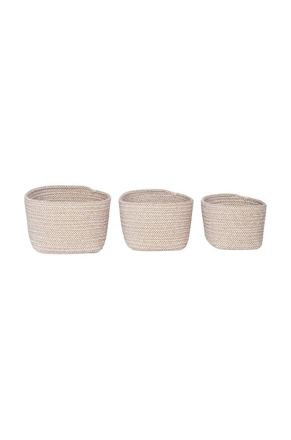 Σετ από καλάθια αποθήκευσης House Nordic Cadima 3-pack μπεζ 4401545