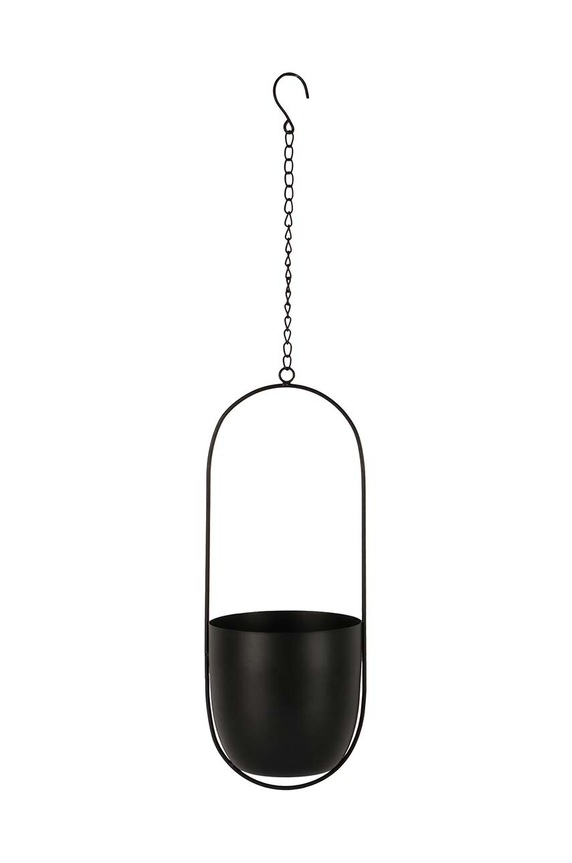 Висяща саксия House Nordic Celle Planter 14,5 x 37,5 x 15,5 cm черен 9001118