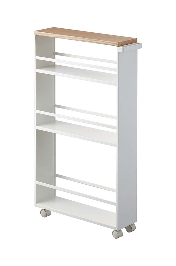 Polica s kotačima Yamazaki Tower bijela 3627