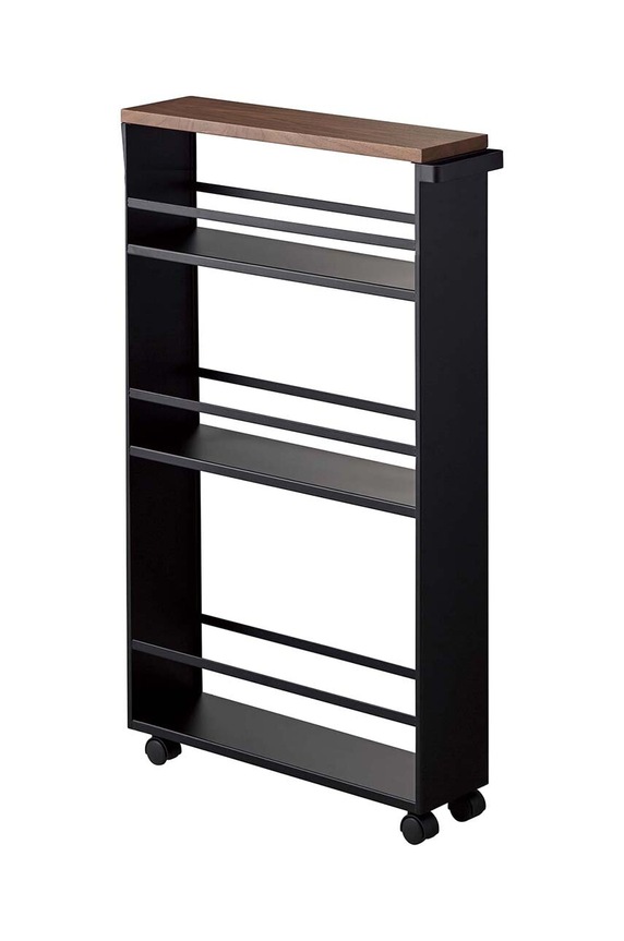 Βιβλιοθήκη με ρόδες Yamazaki Tower μαύρο 3628