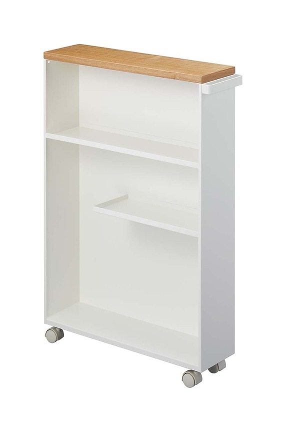 Polica na kolieskach Yamazaki Tower biela 4306