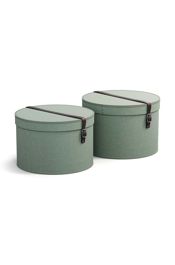 Sada úložných boxů Bigso Box of Sweden Rut 2-pack 5482C1649LEA648 tyrkysová AA00