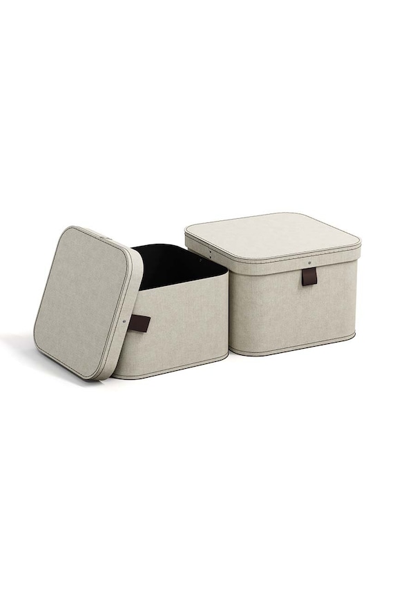 Obývací pokoj a ložnice Sada úložných boxů Bigso Box of Sweden Ludvig 2-pack 7462C5549FL648 béžová