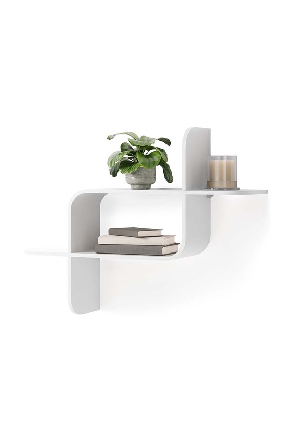 Σαλόνι και υπνοδωμάτιο Κρεμαστό ράφι Umbra Montage Wall Shelf 1017571.660 λευκό