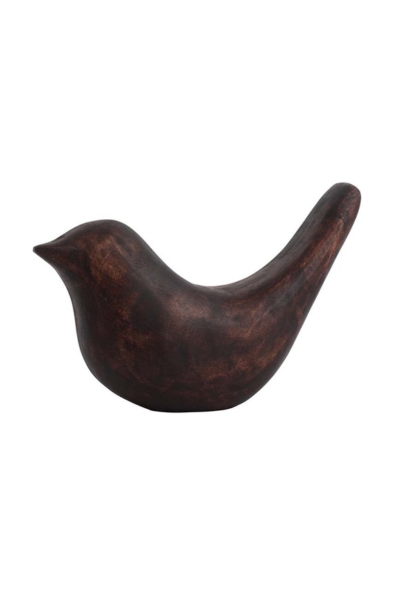 Present Time decorație Statue Bird Long Tale Up maro PT4164DW
