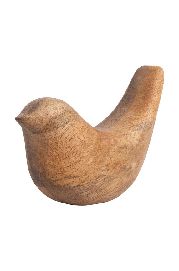 Present Time decorație Statue Bird Long Tale Up PT4164WD bej AA00