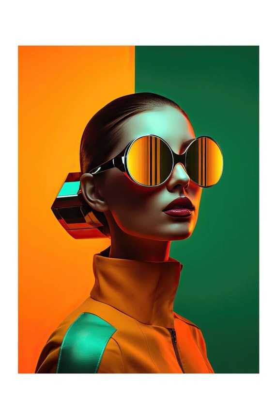 HARTMAN poster cu artă AI La Mode De Demain 27,94 x 35,56 cm multicolor KB1805H11.MODEMAIN04