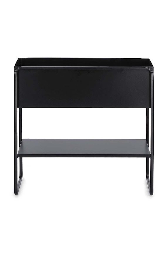 Bizzotto donica ze stelażem Madelyn 45 x 18 x 44 cm czarny 723934
