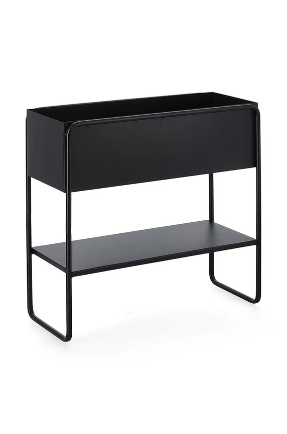 Bizzotto donica ze stelażem Madelyn 45 x 18 x 44 cm 723934 czarny AA00