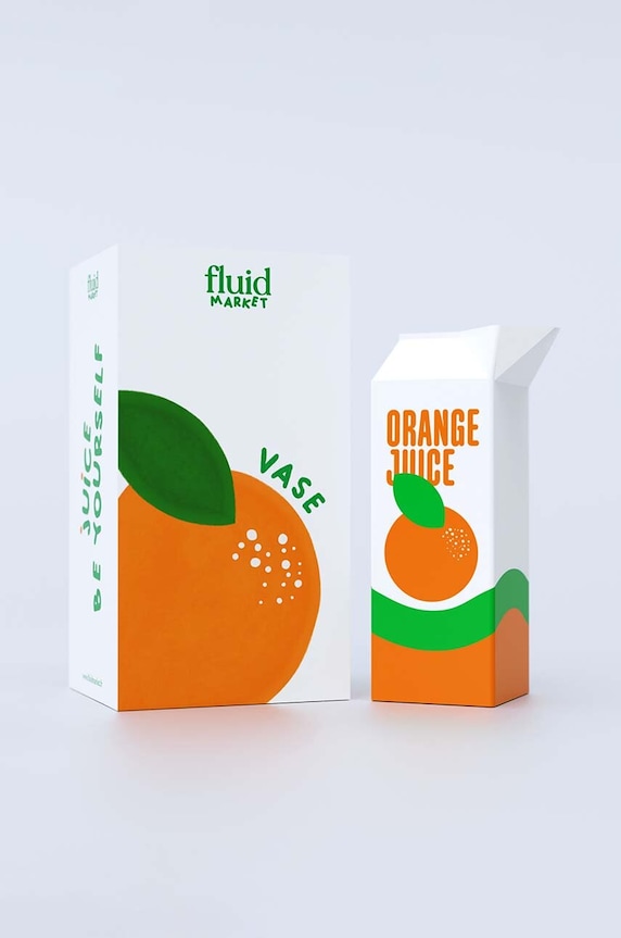 Dekorativní váza Fluid Market Orange Juice AAVSEOJ vícebarevná AA00