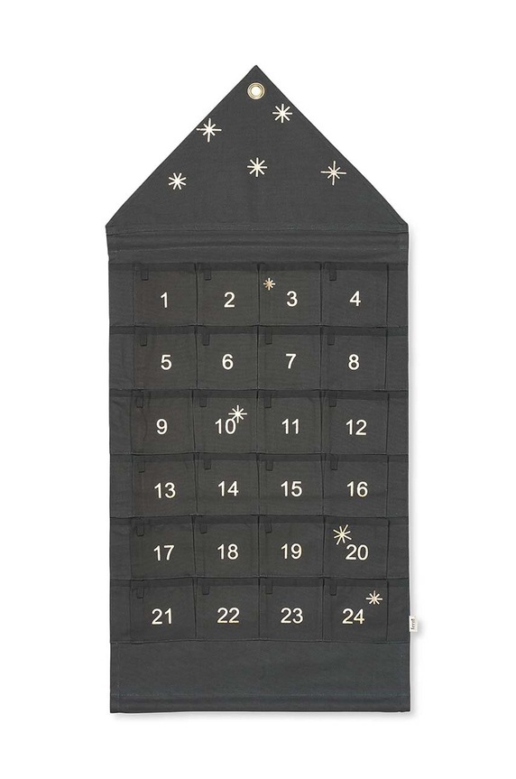 Адвент календарь для детей ferm LIVING Star Christmas Calendar зелёный 100519408