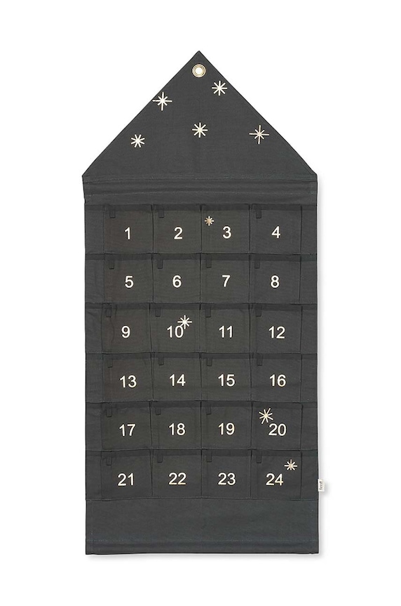Дитячий адвент календар ferm LIVING Star Christmas Calendar зелений 100519408