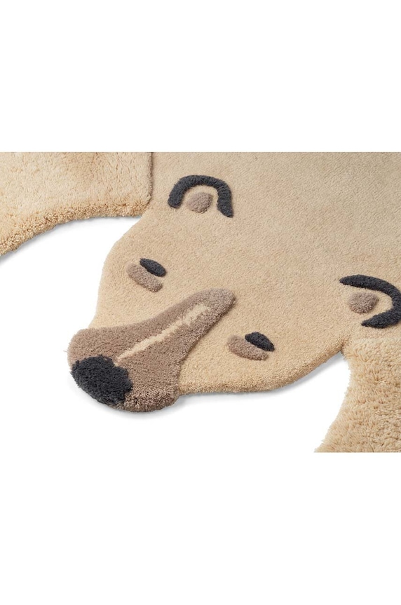ferm LIVING dywan wełniany Animal Tufted Rug 118 x 160 cm 1104262992 beżowy AA00
