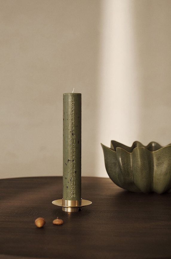 ferm LIVING candela dell'avvento Mura Advent Candle 1104270020 verde AA00