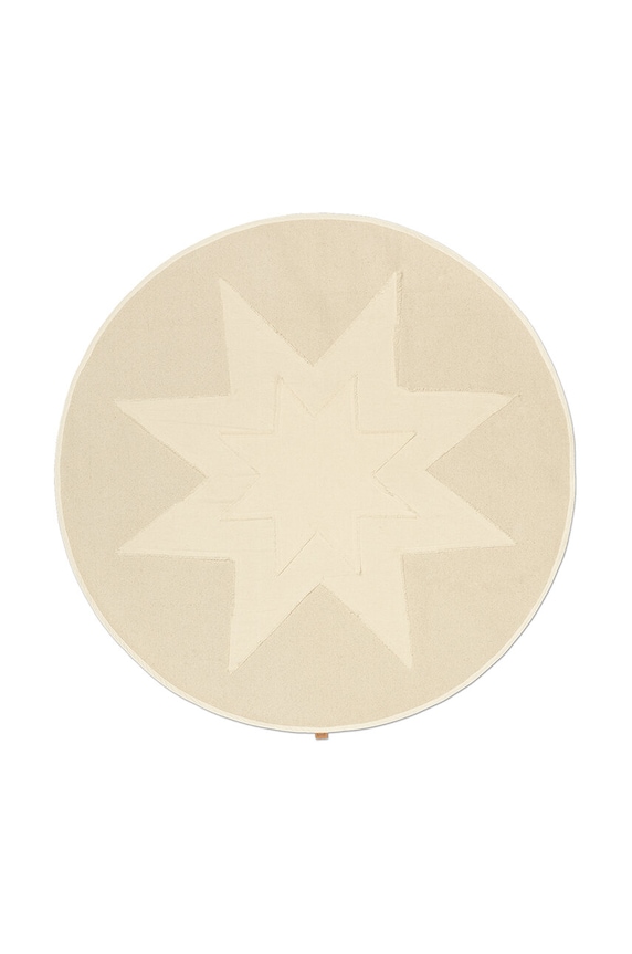 ferm LIVING covoraș de crăciun Vela Star Christmas bej 1104269834