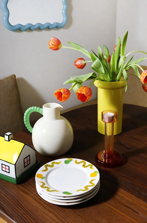 Salotto e camera &k amsterdam vaso decorativo Turban Yelllow 3548.03 giallo