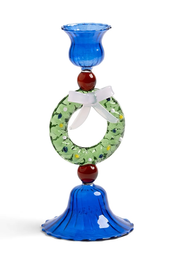 &k amsterdam dekoratív gyertyatartó merry wreath többszínű 2186.03
