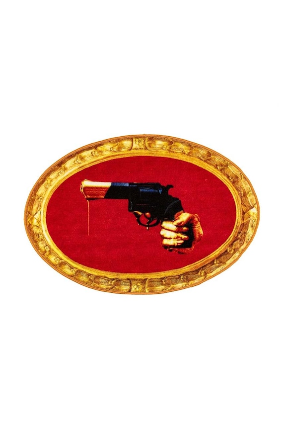 Seletti fürdőszobai szőnyeg Revolver x Toiletpaper többszínű 18188