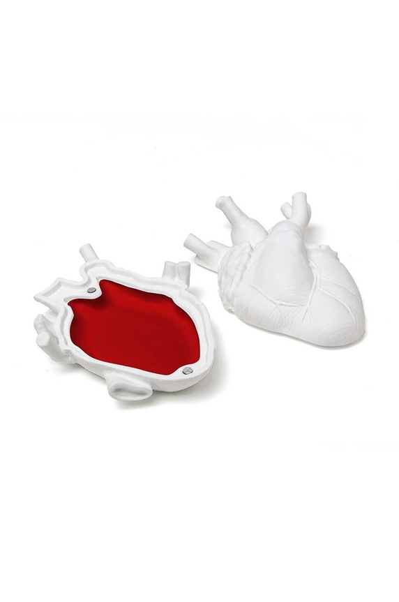 Posoda s pokrovom Seletti Love in a box 09918 bela AA00