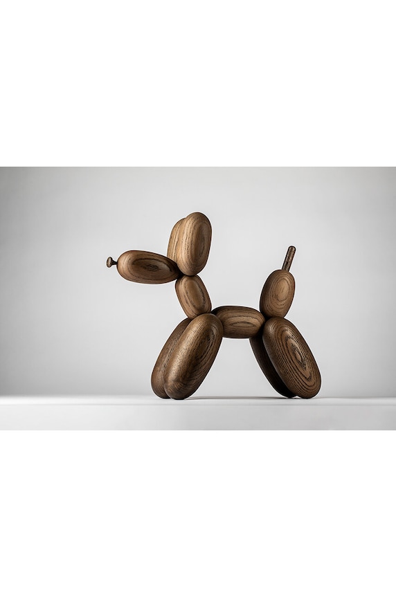Boyhood dekoracja Ballon Dog Smoked L brązowy 400027