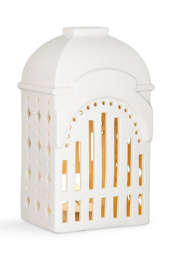 Ukrasni svijećnjak Kähler Lighthouse Entrance 691060 bijela AA00