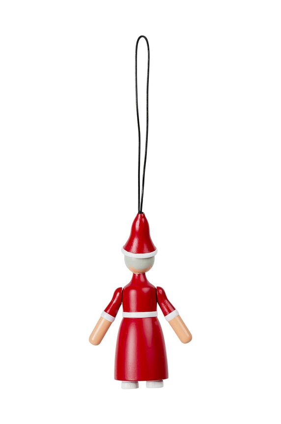 Лайфстайл Ялинкова прикраса Kay Bojesen Santa Claus and Santa Clara 2-pack 39322 барвистий