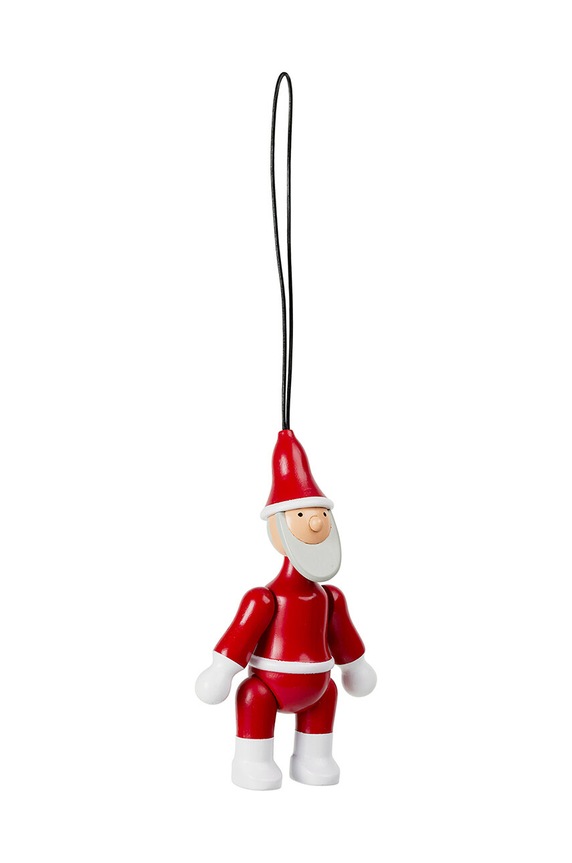 Ялинкова прикраса Kay Bojesen Santa Claus and Santa Clara 2-pack барвистий 39322