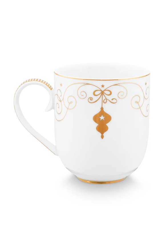 Pip Studio zestaw kubków Large Royal Winter 325 ml 6-pack 51.002.435 biały AA00
