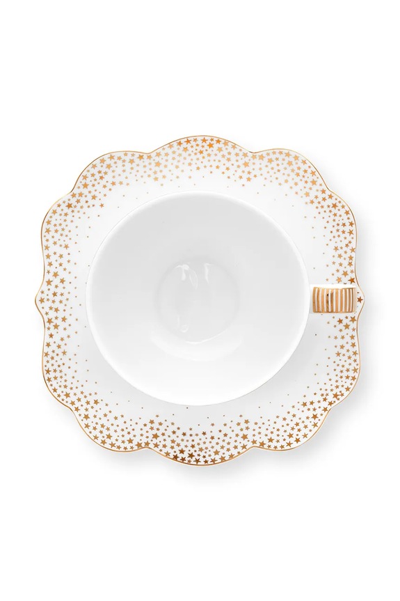 Kuhinja i bar Šalica za kavu s tanjurićem Pip Studio Royal Winter 225 ml 51.004.163 bijela