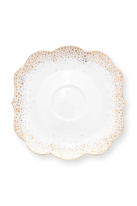 Šalica za kavu s tanjurićem Pip Studio Royal Winter 225 ml bijela 51.004.163