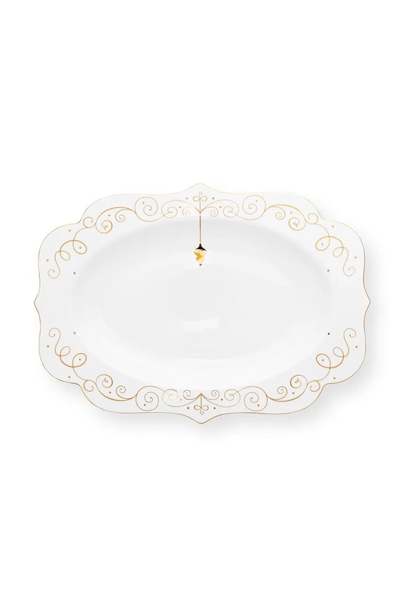 Servirni krožnik Pip Studio Royal Winter bela 51.018.153