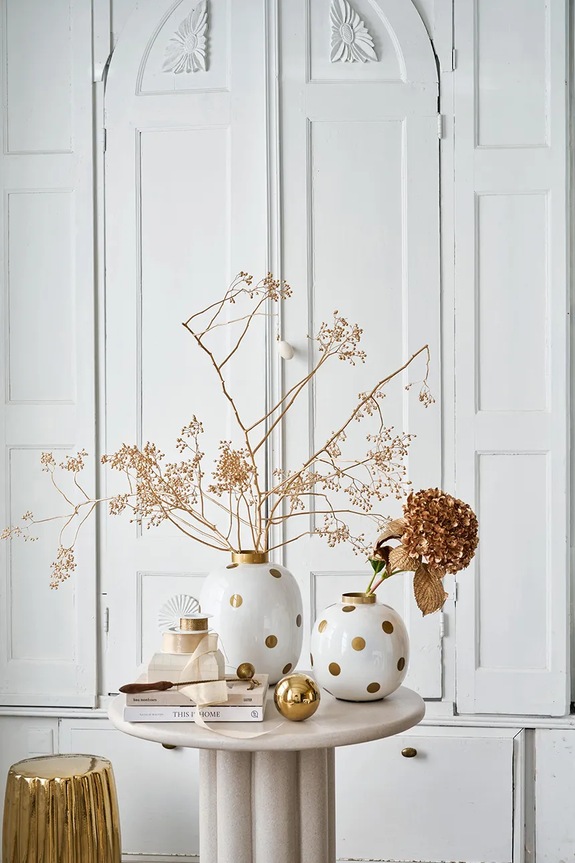 Pip Studio dekor váza Dots White-Gold többszínű 51.102.080