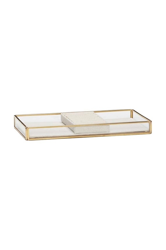 Hübsch organizer gioielli Ecru Jewellery transparente 151105