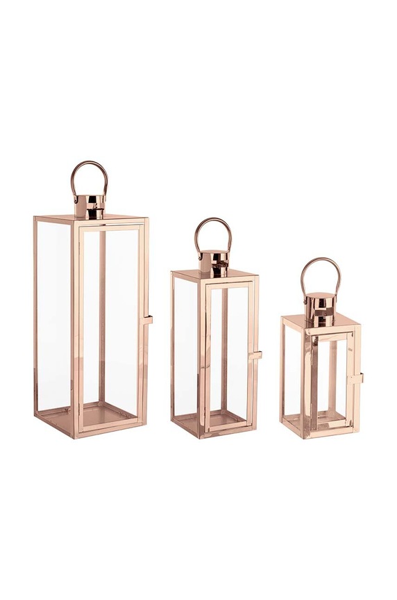 Bizzotto latarenka Isolde 3-pack pomarańczowy 141563