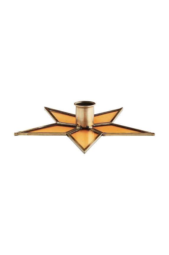 Madam Stoltz sfesnic decorativ Amber galben IB.2210124.Amber