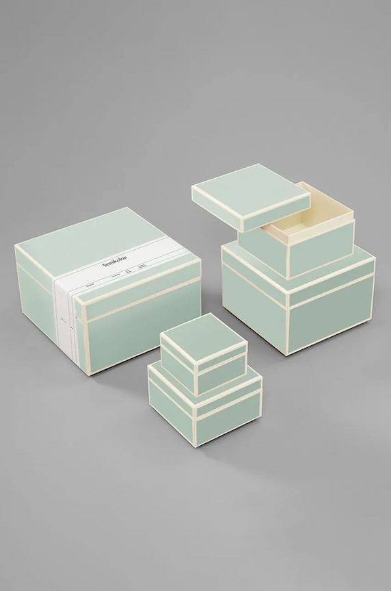 Σετ κουτιών αποθήκευσης Semikolon Heritage Line 5-pack πράσινο SN364120