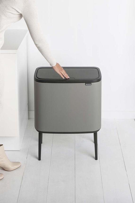 Koš za smeće Brabantia Bo Touch, 11 + 23 L 127243 siva