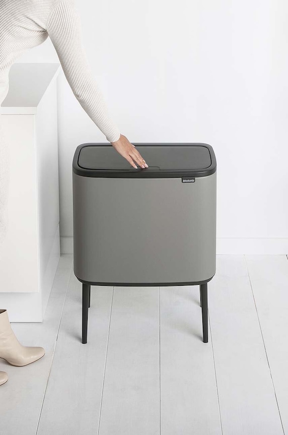 Koš za smeće Brabantia Bo Touch, 11 + 23 L 127243 siva