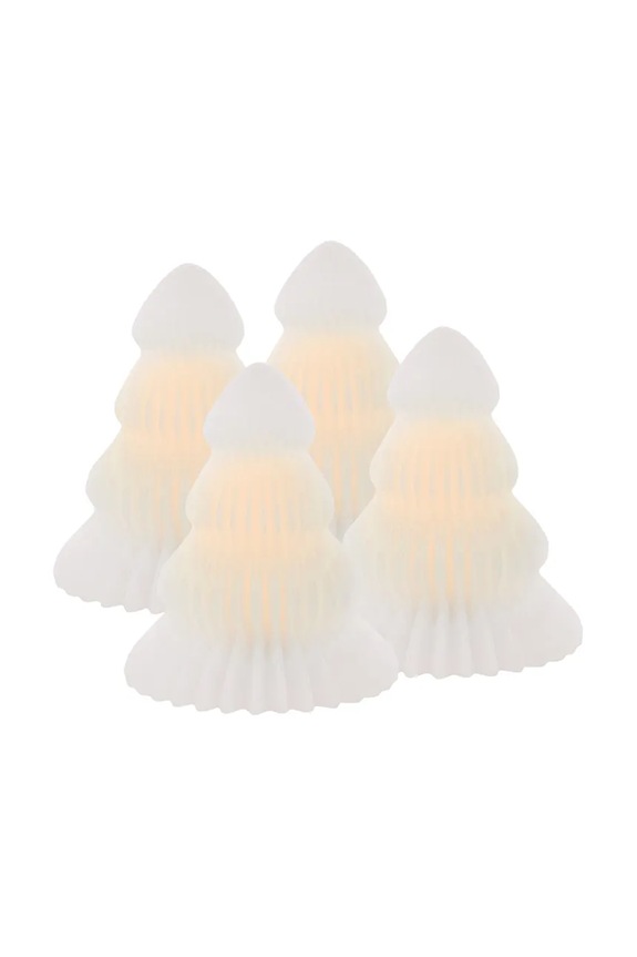 Sirius set di decorazioni natalizie a led Claire Juletra pacco da 4 bianco 13207.