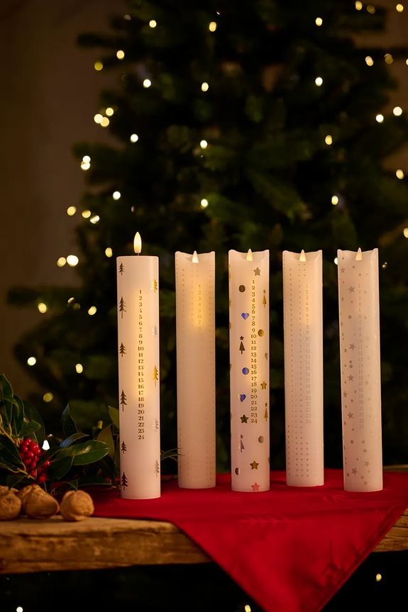 Lifestyle Κερί led advent Sirius Sara 24007. πολύχρωμο