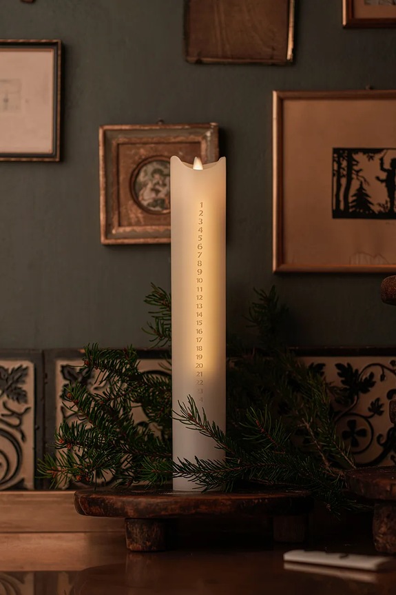 Sirius candela led dell'avvento Sara 24003 bianco AA00